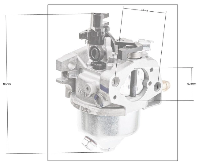 Loncin LC1P65FA karburátor ORIGINÁLNÍ DÍL 170022107-0002