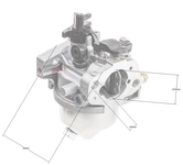 Loncin LC1P70F karburátor ORIGINÁLNÍ DÍL 170021899-0002