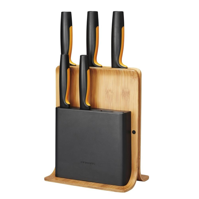 Set of 5 knives in Functional Form™ bamboo block 1057552