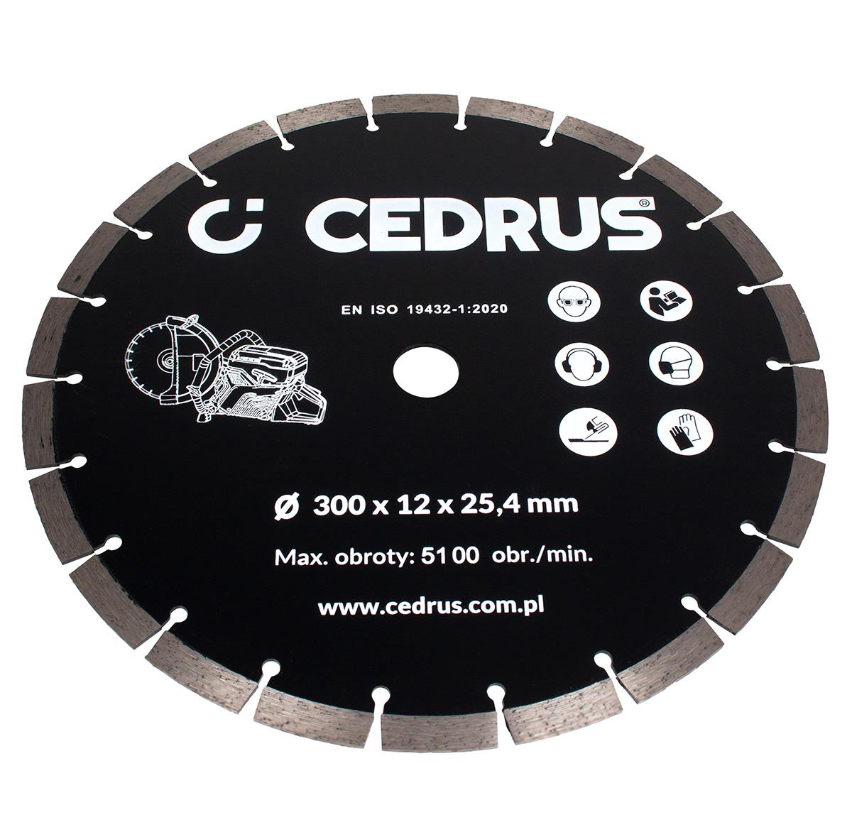 Tarcza diamentowa Cedrus przecinarka spalinowa CEDPC300 720156