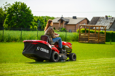 CEDRUS C-TRAC 92HC Rear-Dump Self-Propelled Lawn Mower with 92cm HYDROSTAT RECYCLING VELOPMENTS C-TRAC-92HC EWIMAX OFFICIAL DISTRIBUTOR - AUTHORIZED DEALER CEDRUS