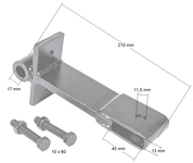CEDRUS CEDRGL22 COUPLER ACCESSORY MOUNTING BRACKET FOR CEDRUS GL06 SOIL PLANTER - EWIMAX - OFFICIAL DISTRIBUTOR - AUTHORIZED CEDRUS DEALER