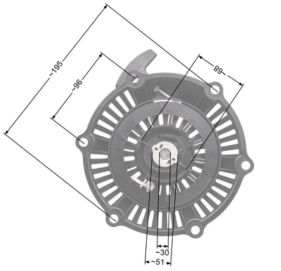 Stiga GGP SV200 Mountfield SP554 replacement starter.118550161/1 NZ566