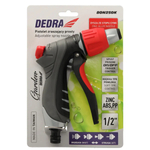 DEDRA 80N250K Straight Sprinkler Gun, 1/2'' Sprinkler, Trigger Control, Metal Nozzle