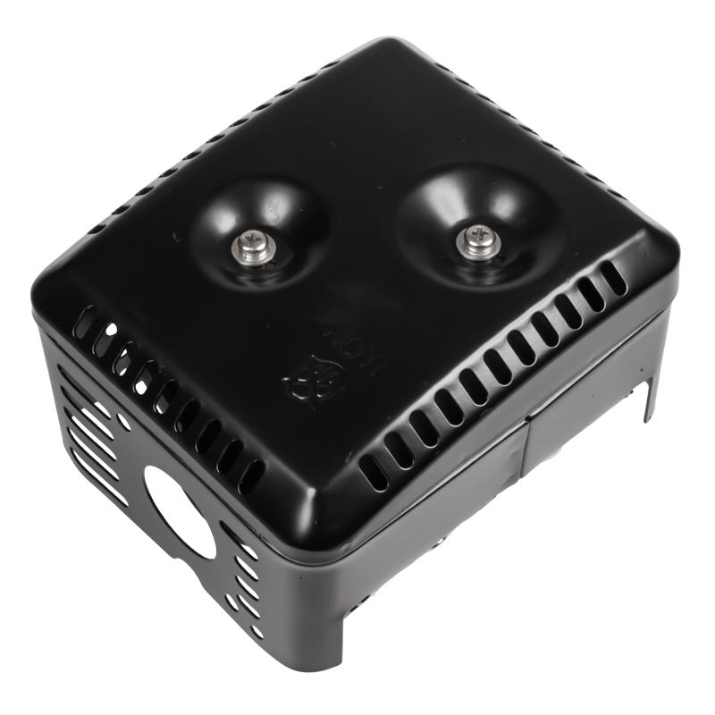 Tłumik Loncin – widok z góry, osłona HOT