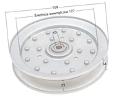 Ferris drive belt pulley IS700 ISX2200 ORIGINAL PART 5103789