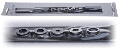 Universal mower blade 45cm side ejection blister 1-145