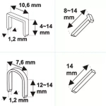 Dedra 11Z003 Zszywacz Tapicerski Taker Gwoździarka 4w1 6-14 mm Regulacja Siły