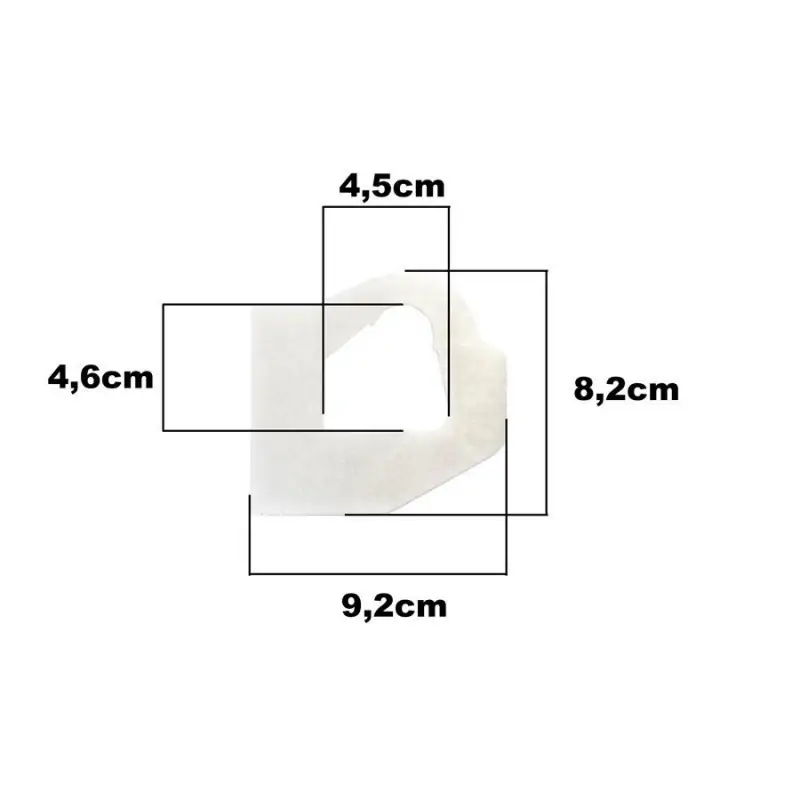 Filtr powietrza do kos BC240S-241T 61370005R - wymiary