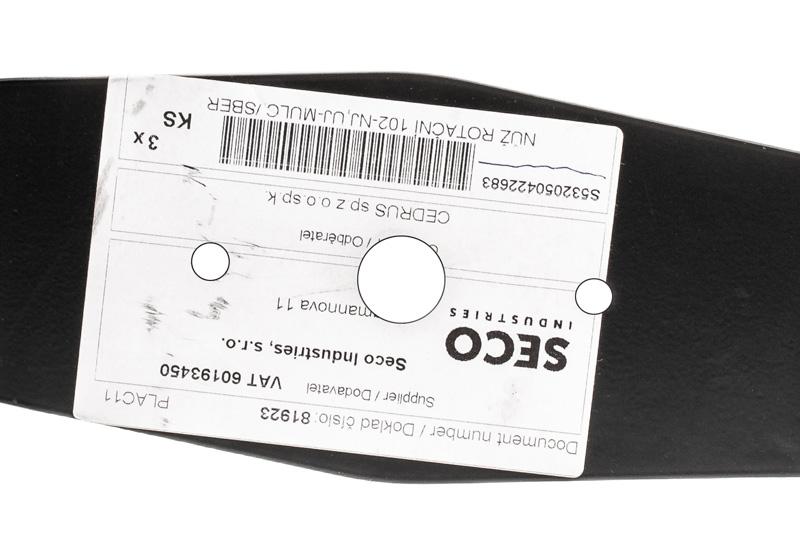 Cedrus/Starjet – etykieta oryginalnej części S532050422683