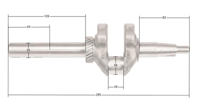 Loncin LC1P70FCD-P LC1P70FC-P crankshaft ORIGINAL PART 130290316-0001