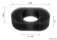 Filtr powietrza Robin EX17/EX21 mokry KN19