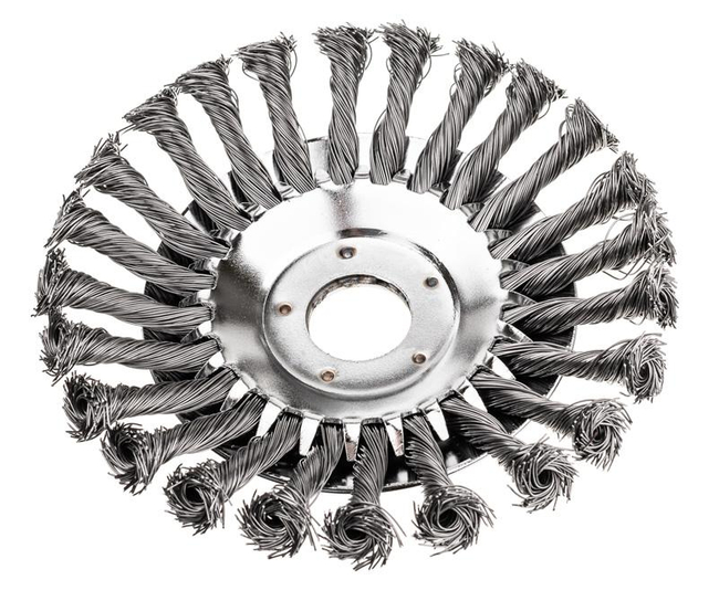 Szczotka do czyszczenia kostki brukowej drut splatany 152x25.4mm 520075