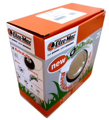 OLEO-MAC LOAD&GO 130mm x 3mm EXTRALIFE M10x1.25 LHF BLADING HEAD with metal knob EFCO 63129015 - OFFICIAL DISTRIBUTOR - AUTHORIZED DEALER OLEO MAC