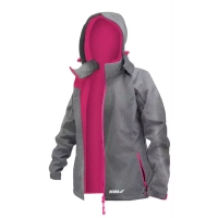 DEDRA BH65KS-M Kurtka softshell damska TPU wodoodporna z kapturem, outdoor, wiatrówka