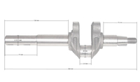 Crankshaft LC1P65FE-2 T327006871-4610000
