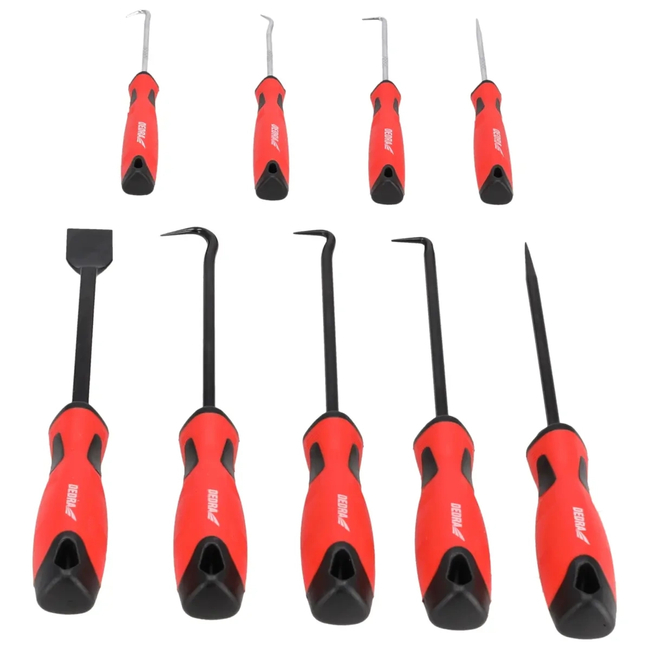 Hooks with handle 9 pcs. 40Cr set