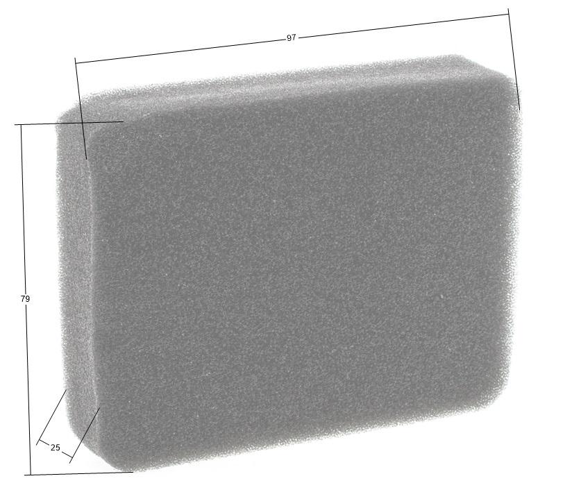 Filtr powietrza Honda G100 - widok boczny