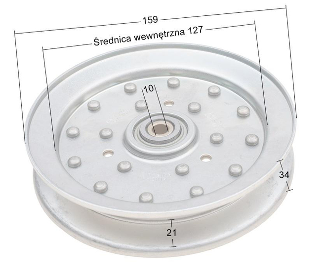 Ferris drive belt pulley IS700 ISX2200 ORIGINAL PART 5103789