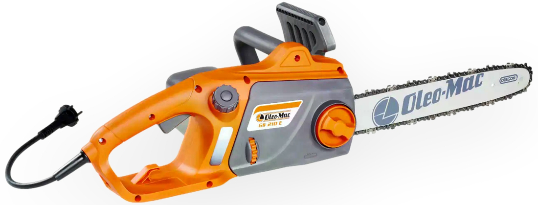 OLEO-MAC GS210 E PIŁA PILARKA PRZECINARKA ELEKTRYCZNA ŁANCUCHOWA DO DREWNA GAŁĘZI 41 cm / 2000 W KLASA PREMIUM 51049001 EWIMAX-OFICJALNY DYSTRYBUTOR