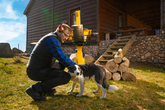 CEDRUS LS06 HYDRAULIC ELECTRIC WOOD SPLITTER CEDRUS LS06V VERTICAL CHIPPER PRESSURE 7 TON CEDLS06V - EWIMAX - OFFICIAL DISTRIBUTOR - AUTHORIZED CEDRUS DEALER