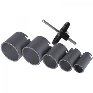 SET OF CUTTERS, HOLE SAWS DEDRA DED1517 WITH TUNGSTEN BLANK 33, 43, 53, 67, 73MM