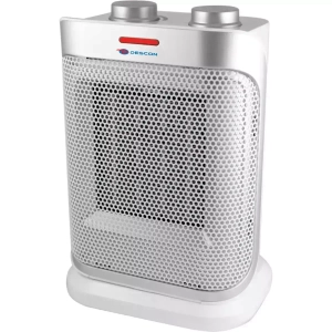 CERAMIC THERMO FAN WITH OSCILLATION WHITE-SILVER DESCON DA-T184CS 1500W