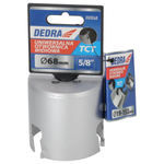 DEDRA 08X068 TCT Carbide Hole Saw, 68 mm, 5/8'', Universal HM Core