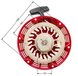 Chinese Lifan Kipor Loncin Zongshen 168 plastic T1 NZ553 genset starter NZ553