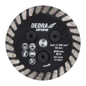 DEDRA HP1010 Tarcza diamentowa do podcinania 50mm M14, mini frez do gresu, płytek, kamienia