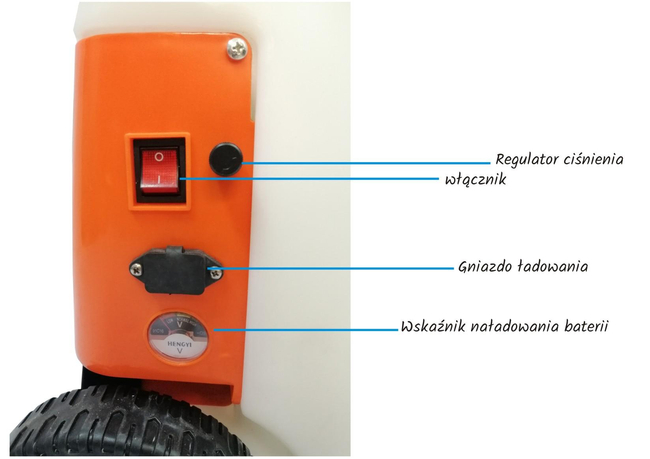 TLAKOVÝ POSTŘIKOVAČ KASEI WSJ-25D S BATERIOVÝM POHONEM