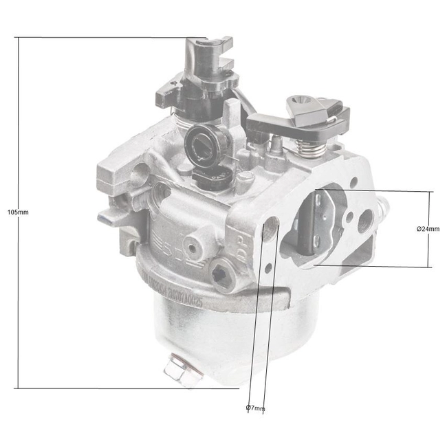 Loncin LC1P61F carburetor ORIGINAL PART 170020454-0002
