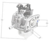 Loncin LC1P65FE-2 EURO V carburetor ORIGINAL PART 170021874-0001