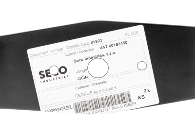 Cedrus lawn mower blade Cedrus tractor Challenge Starjet grinding right PART ORIGINAL S532050422703