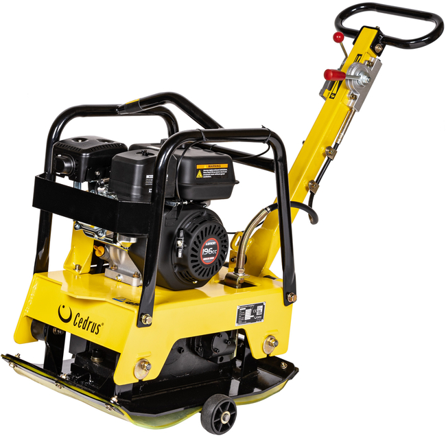 CEDRUS ZG06 SOIL COMPACTOR REVERSIBLE PLATE COMPACTOR FRONT/REAR 122 KG /6.5KM + TRANSPORT WHEELS + MAT ZG 06 - AUTHORIZED CEDRUS DEALER