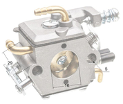 Gaźnik NAC SPS01-45 CS4500 CS5200 z pompką pilarki marketowe NZ642