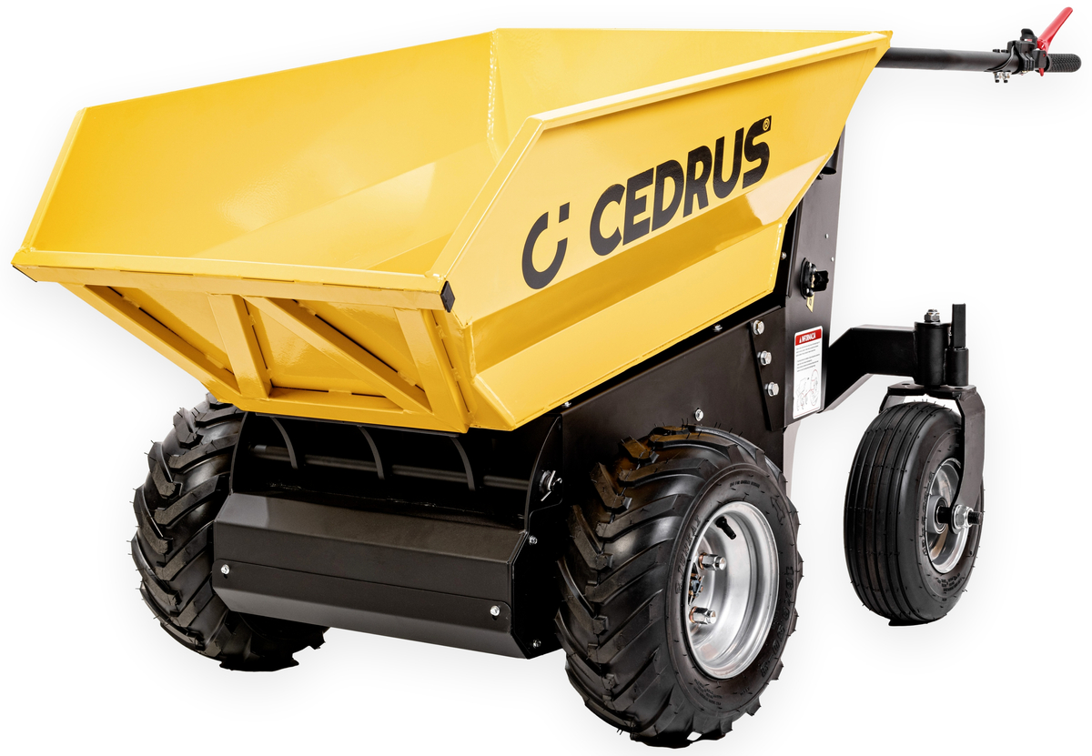 CEDRUS TA500 WOZIDŁO TRANSPORTER AKUMULATOROWY BUDOWLANY OGRODOWY TACZKA WYWROTKA 48V 20AH 1000W - OFICJALNY DYSTRYBUTOR - AUTORYZOWANY DEALER CEDRUS