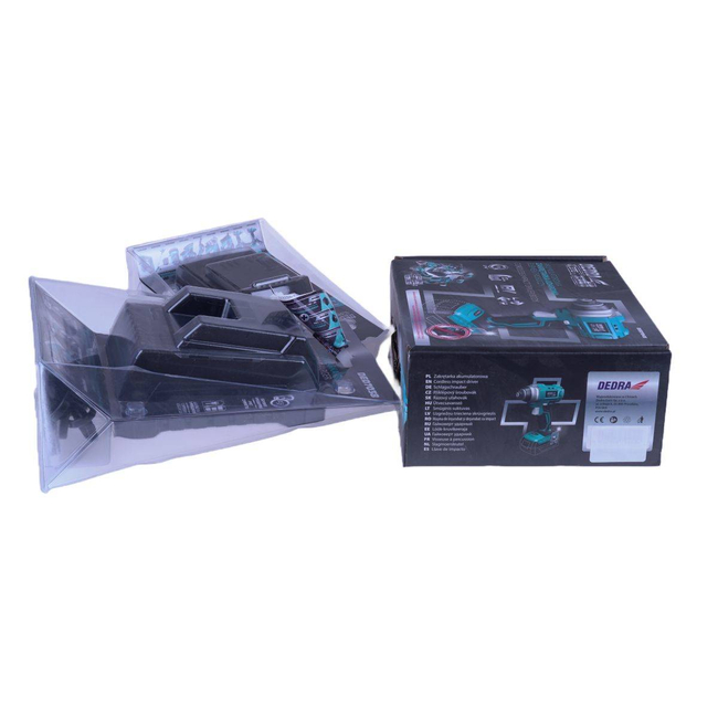 IMPACT WRENCH 18V CORDLESS TOOL SET, DEDRA SAS+ALL DED7029: IMPACT DRIVER, 2.0AH BATTERY, CHARGER