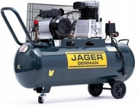 KOMPRESOR TŁOKOWY JAGER GERMAN SPRĘŻARKA POWIETRZA TŁOKOWA OLEJOWA 100L 8BAR 350l/Min 2.2 kW 230V Mocna Rzecz