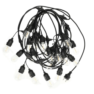 ZAHRADNÍ GIRLANDA 10M, 20 LED ŽÁROVEK, 220V DEDRA