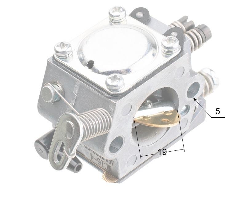 Gaźnik Stihl 017 018 MS170 MS180 - wymiary gardzieli - ujęcie 5