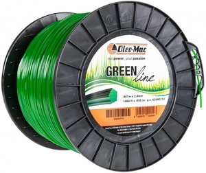 OLEO-MAC Green Line 2,4mm / 447 m cutting line. FOR SCYTHE STAR PROFILE, SPOOL - OFFICIAL DISTRIBUTOR - AUTHORIZED OLEO MAC DEALER