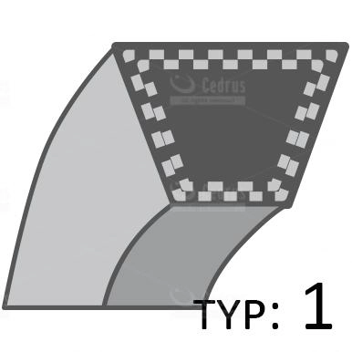 Řemen pohonu nože MTD /15.8X2473/ A-7540479