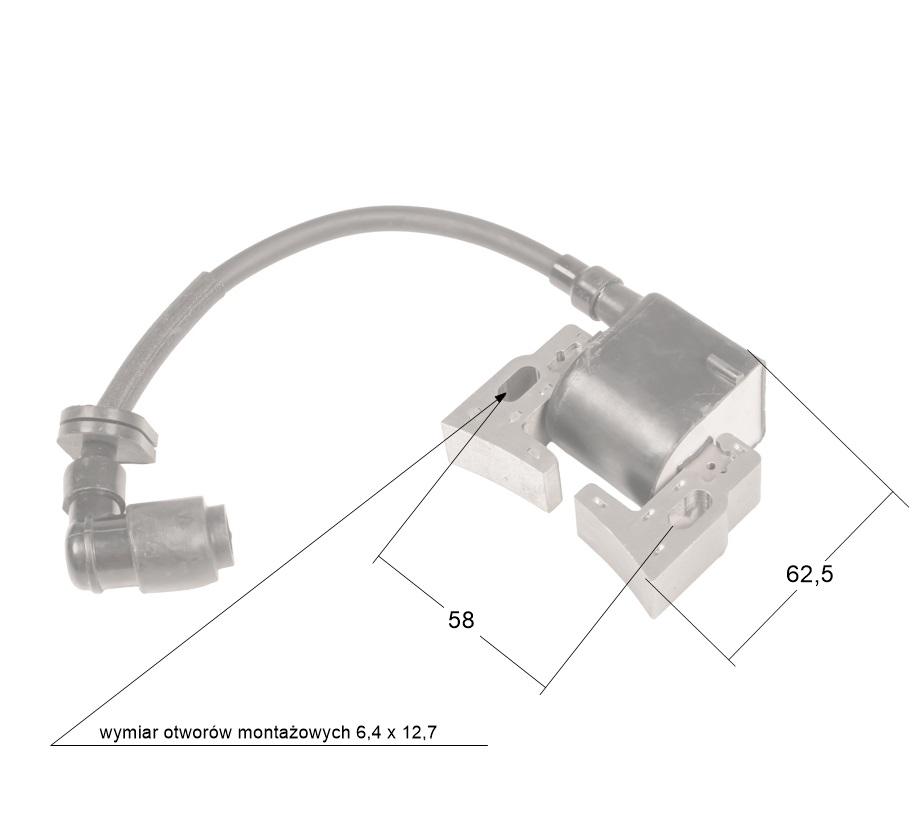 Moduł zapłonowy Rato RV740D 30400-Z130210-00A0 z wymiarami otworów montażowych