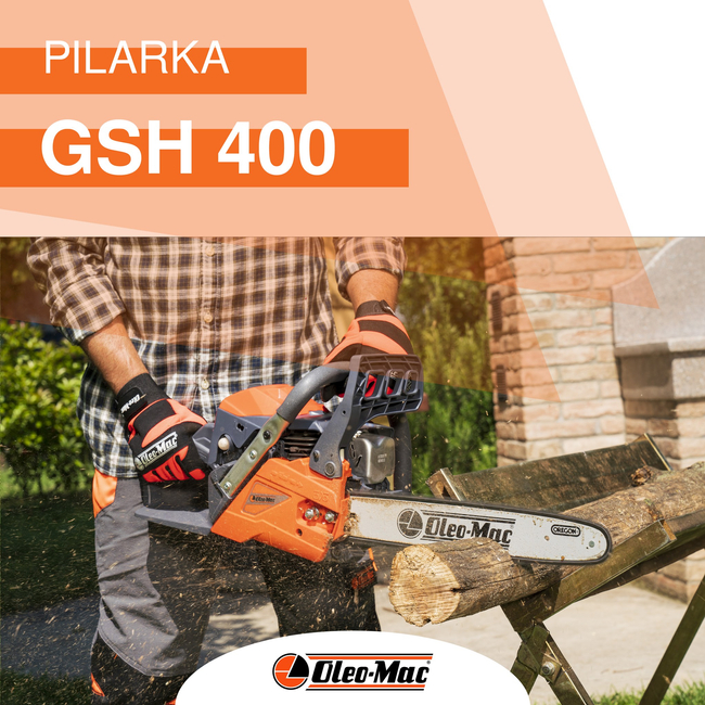 OLEO-MAC GSH 400 SPRINKLING LANDSCAPE Saw GSH400 2.5 HP 35cm 14" PREMIUM CLASS 50339051E2 = Husqvarna 135 = Stihl MS 212 - EWIMAX-OFICIAL DISTRIBUTOR - AUTHORIZED DEALER OLEO-MAC