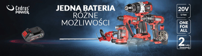 CEDRUS IWB250Li KLUCZ UDAROWY AKUMULATOROWY 250Nm 20V POWER+ OFICJALNY DYSTRYBUTOR - AUTORYZOWANY DEALER CEDRUS
