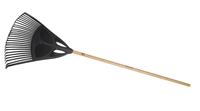 Leaf rake large wooden handle 1001584