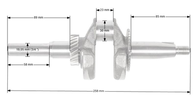 Loncin LC170FDS crankshaft ORIGINAL PART 130290178-0001