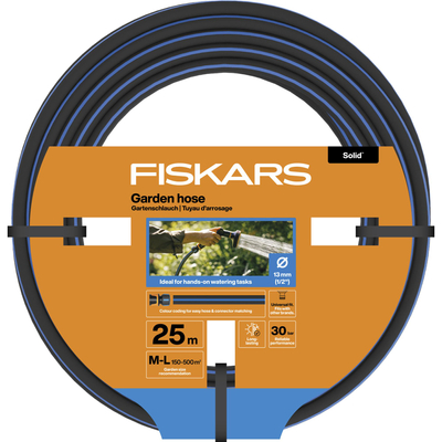 FISKARS Solid 1076060 wąż ogrodowy 25 m 13 mm (1/2”) odporny na UV 30 bar