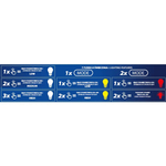 Latarka czołowa 650lm św. białe, czerwone, aku 1800mAh